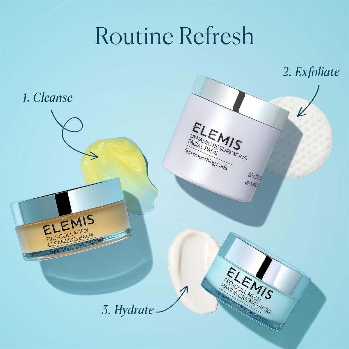 ELEMIS Pro-Collagen Cleansing Balm 3-in-1 Facial Cleanser & Makeup Remover, All Skin Types