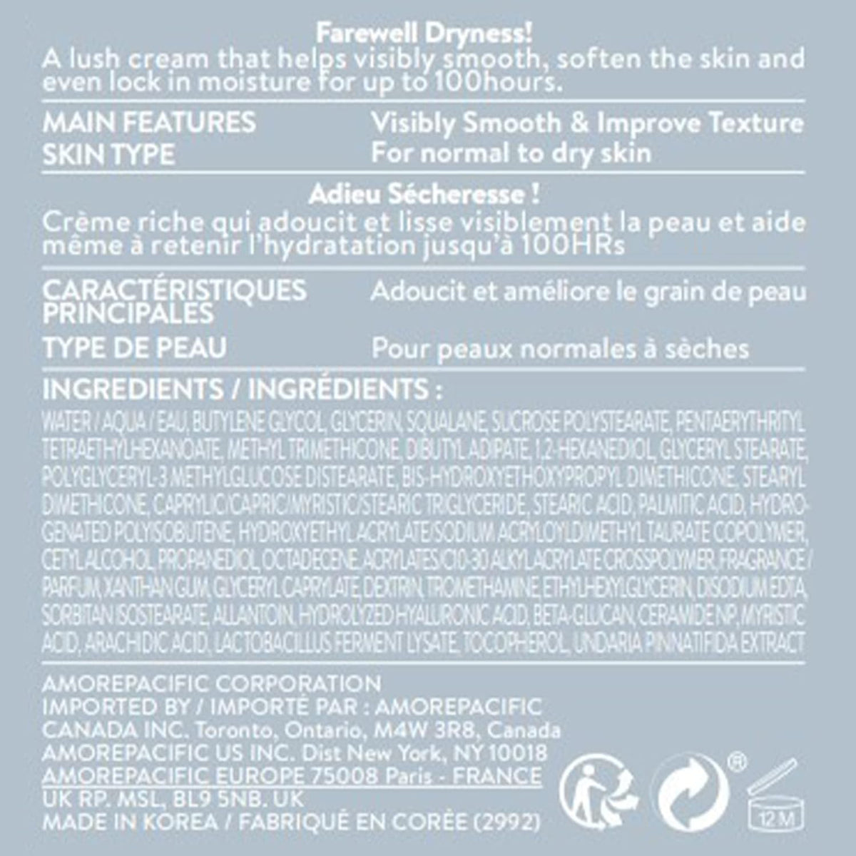 LANEIGE Water Bank Blue Hyaluronic Moisturizer: Barrier-Boosting Hydration, Squalane, Ceramide, Dermatologist-tested