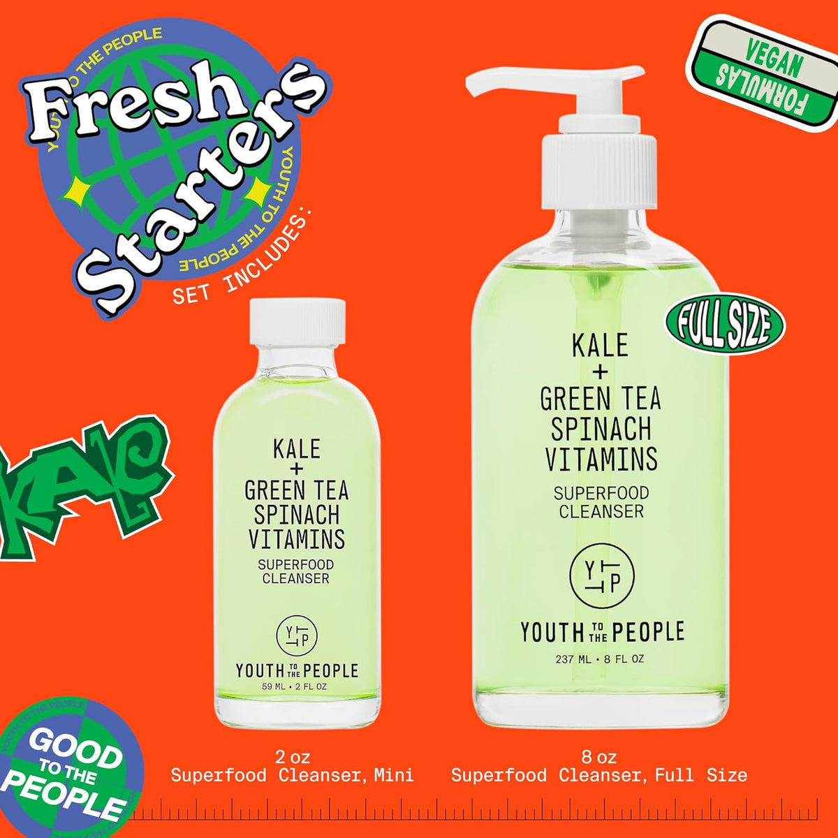 Youth To The People Superfood Facial Cleanser - Kale and Green Tea Cleanser - Gentle Face Wash, Makeup Remover + Pore Minimizer for All Skin Types - Vegan