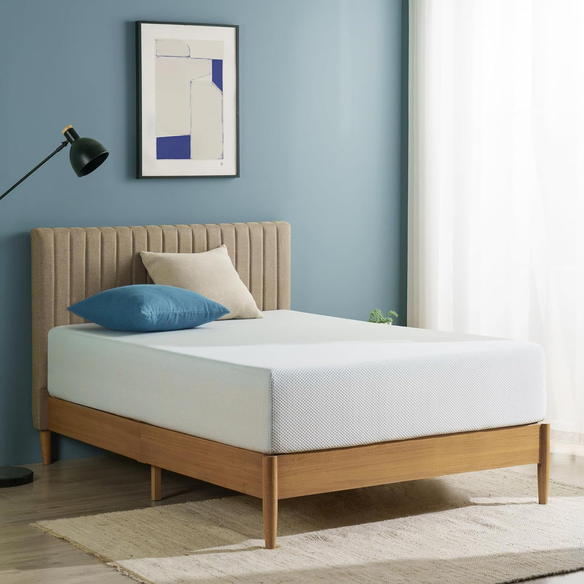 ZINUS 10 Inch Green Tea Cooling Memory Foam Mattress [New Version], King, Fiberglass Free, Medium Firmness, Cooling Gel Foam, Certified Safe Foams & Fabric, Mattress in A Box