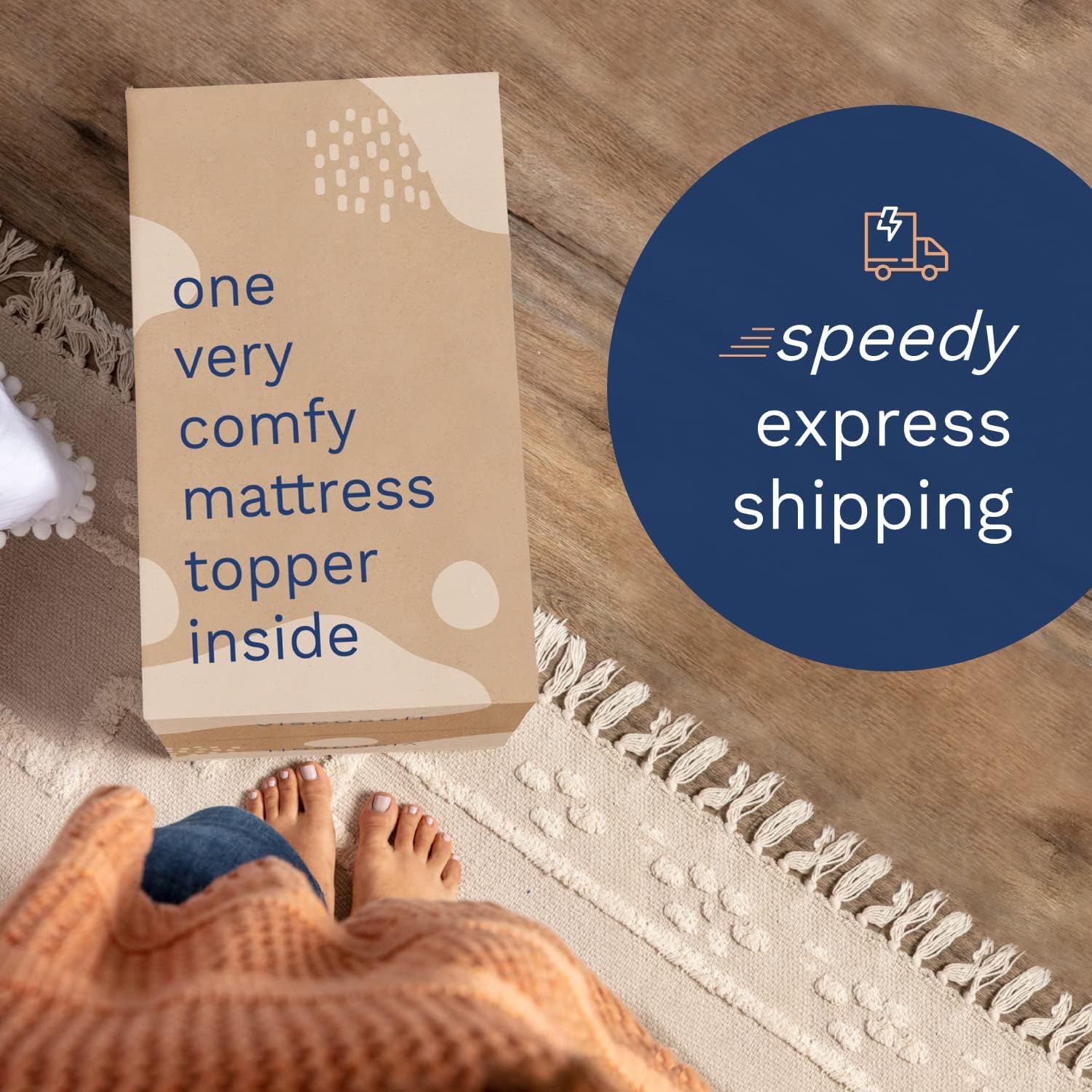 ViscoSoft 3 Inch Memory Foam Mattress Topper Queen - Select High Density Ventilated Mattress Pad - Premium Removable Rayon Cover