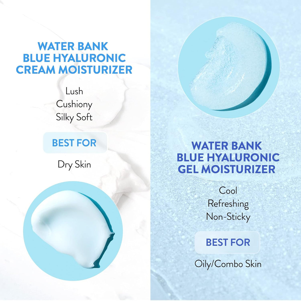 LANEIGE Water Bank Blue Hyaluronic Moisturizer: Barrier-Boosting Hydration, Squalane, Ceramide, Dermatologist-tested