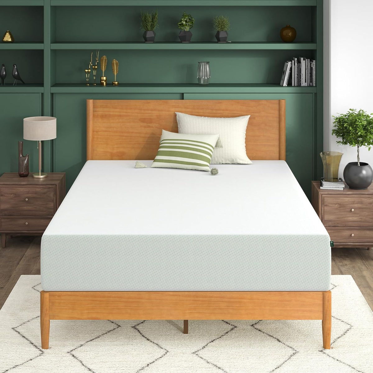 ZINUS 5 Inch Green Tea Memory Foam Mattress [New Version], Twin, Fiberglass free, Medium Firm Feel, Zoned Pressure Relief, Certified Safe Foams & Fabric, Mattress in A Box