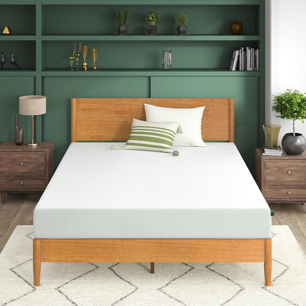 ZINUS 5 Inch Green Tea Memory Foam Mattress [New Version], Twin, Fiberglass free, Medium Firm Feel, Zoned Pressure Relief, Certified Safe Foams & Fabric, Mattress in A Box