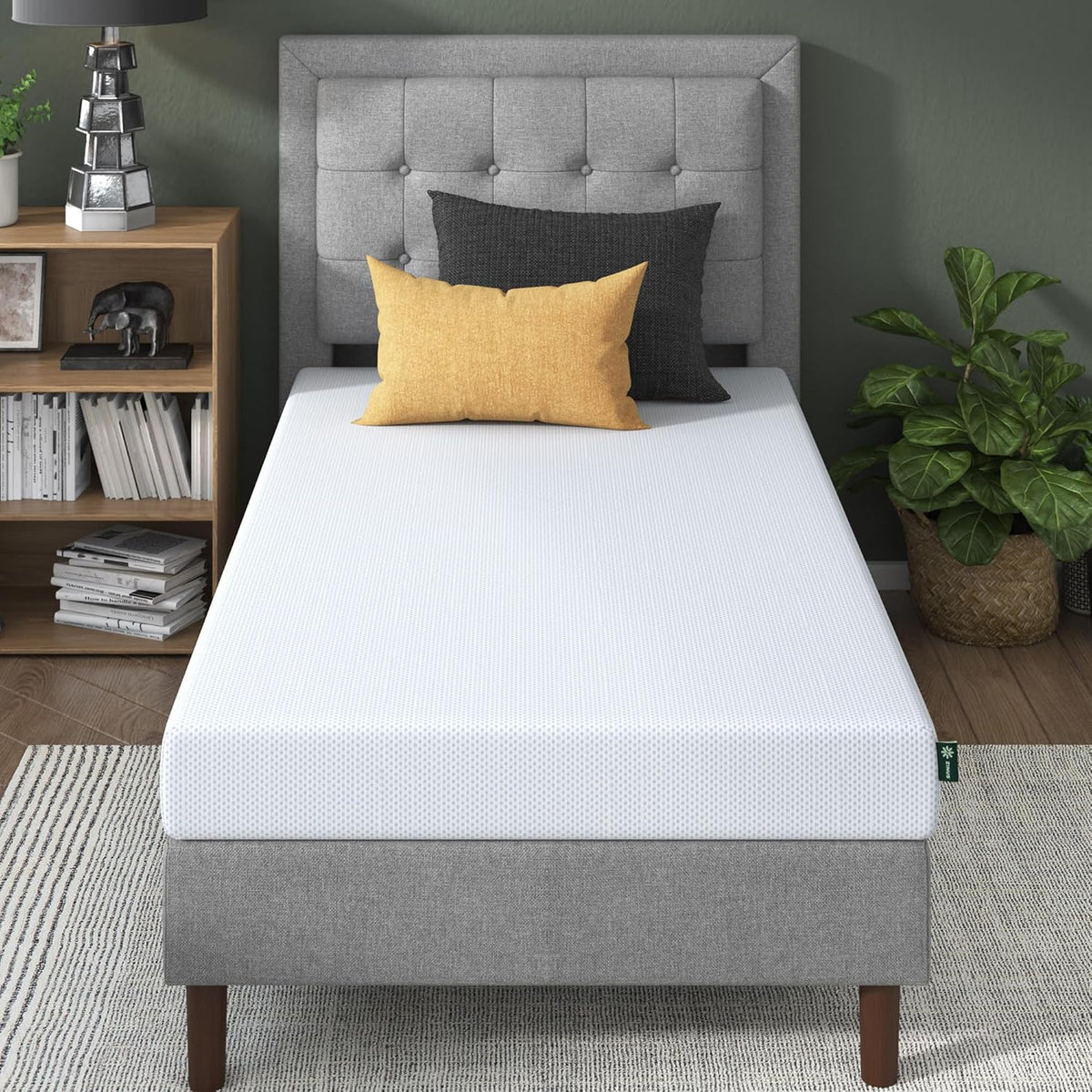 ZINUS 10 Inch Green Tea Cooling Memory Foam Mattress [New Version], King, Fiberglass Free, Medium Firmness, Cooling Gel Foam, Certified Safe Foams & Fabric, Mattress in A Box